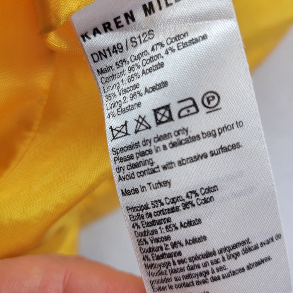 Karen Millen Yellow Sleeveless Shirt Midi Dress - Picture 10 of 16